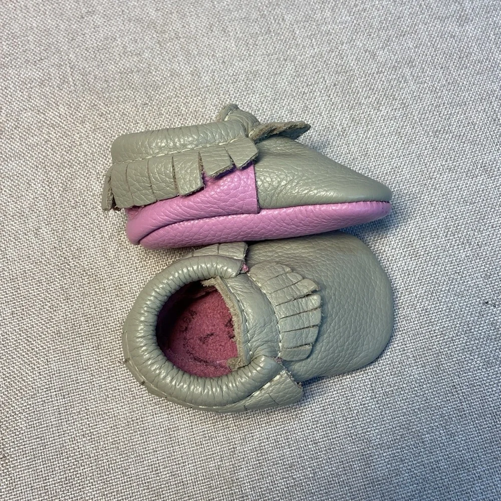 Freshly Picked Newborn Moccasin Baby Shoe. Size 1